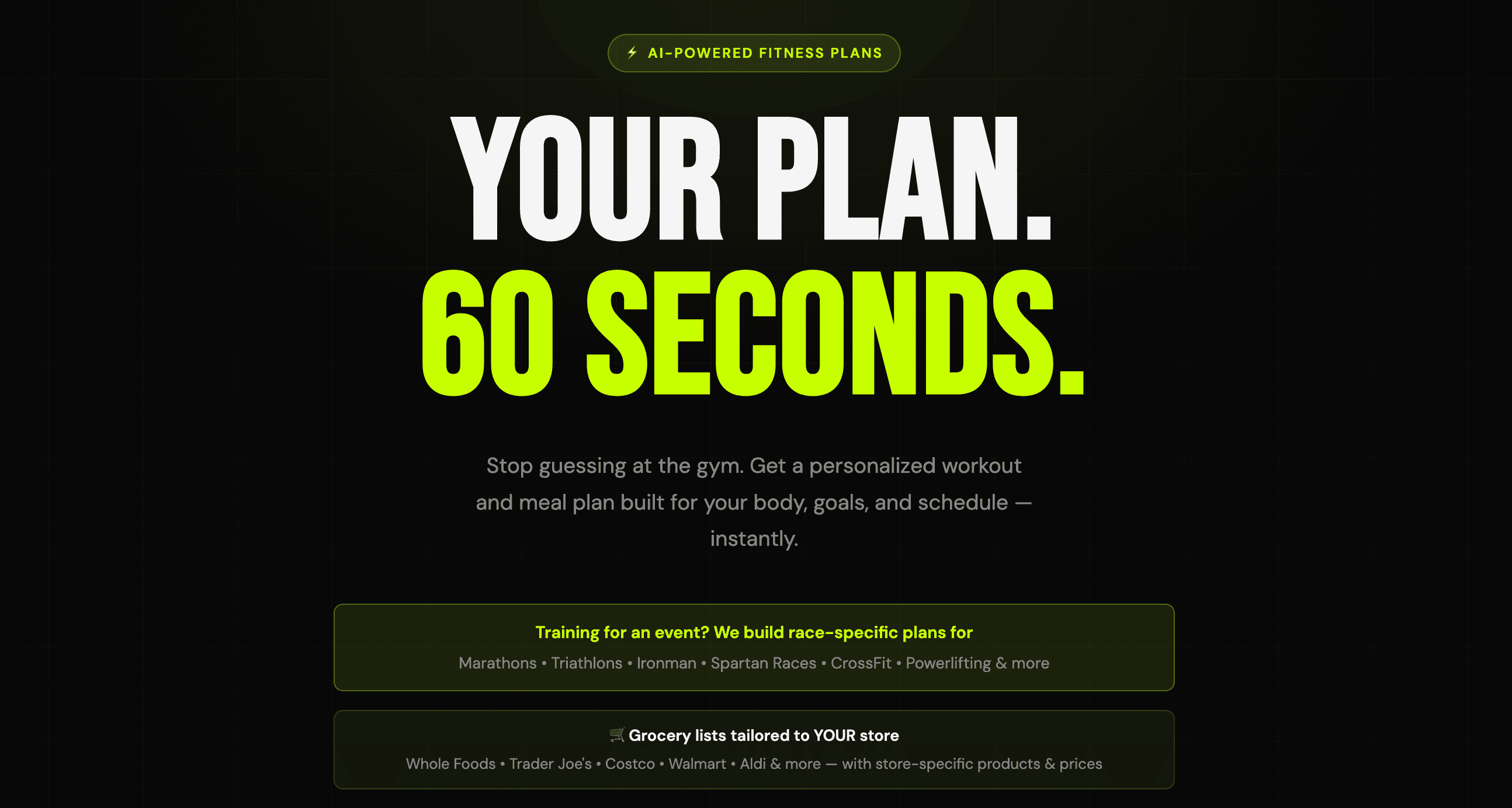 FitPlan AI